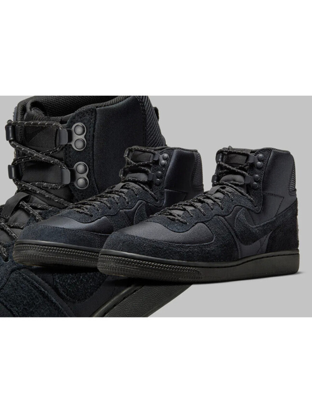 Nike Terminator High Hiking Boots Shoe Great Oudoor Triple Black FJ5464 Men 10.5
